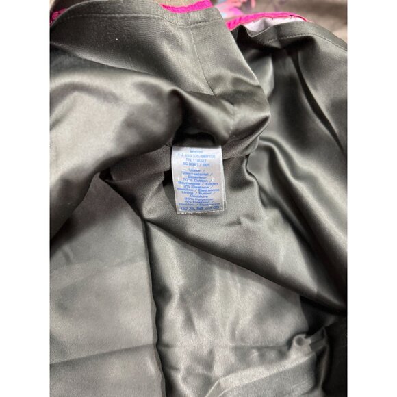 Boden Olive Floral Cap Sleeve Sheath Elegant Dress Size US 18 L Pink Green Midi - Picture 3 of 11